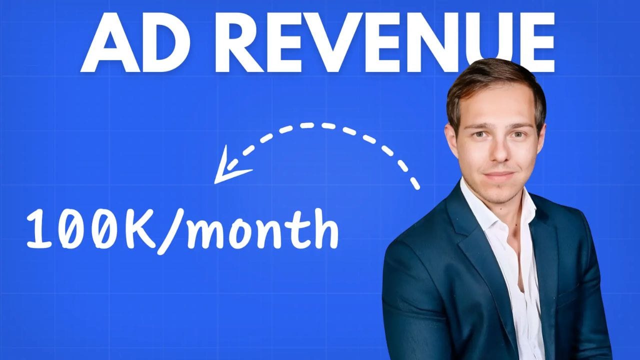 A YouTube video thumbnail featuring a person holding a stack of cash, with the title "How I Make Money on YouTube."