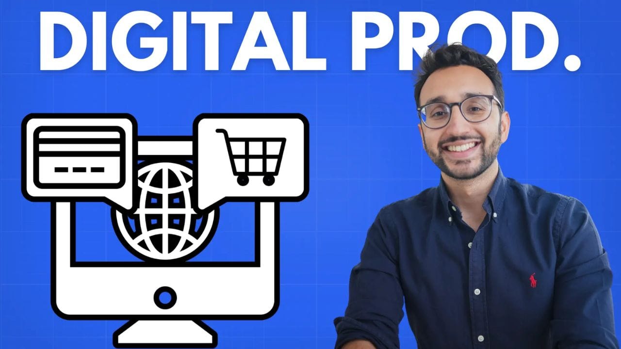 A screenshot of a website or app with the text "DIGITAL PROD." and "E-commerce." The image also shows a list of tasks with checkboxes and a progress bar.
