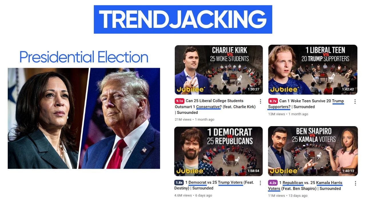 5 thumbnails that feature a political debate