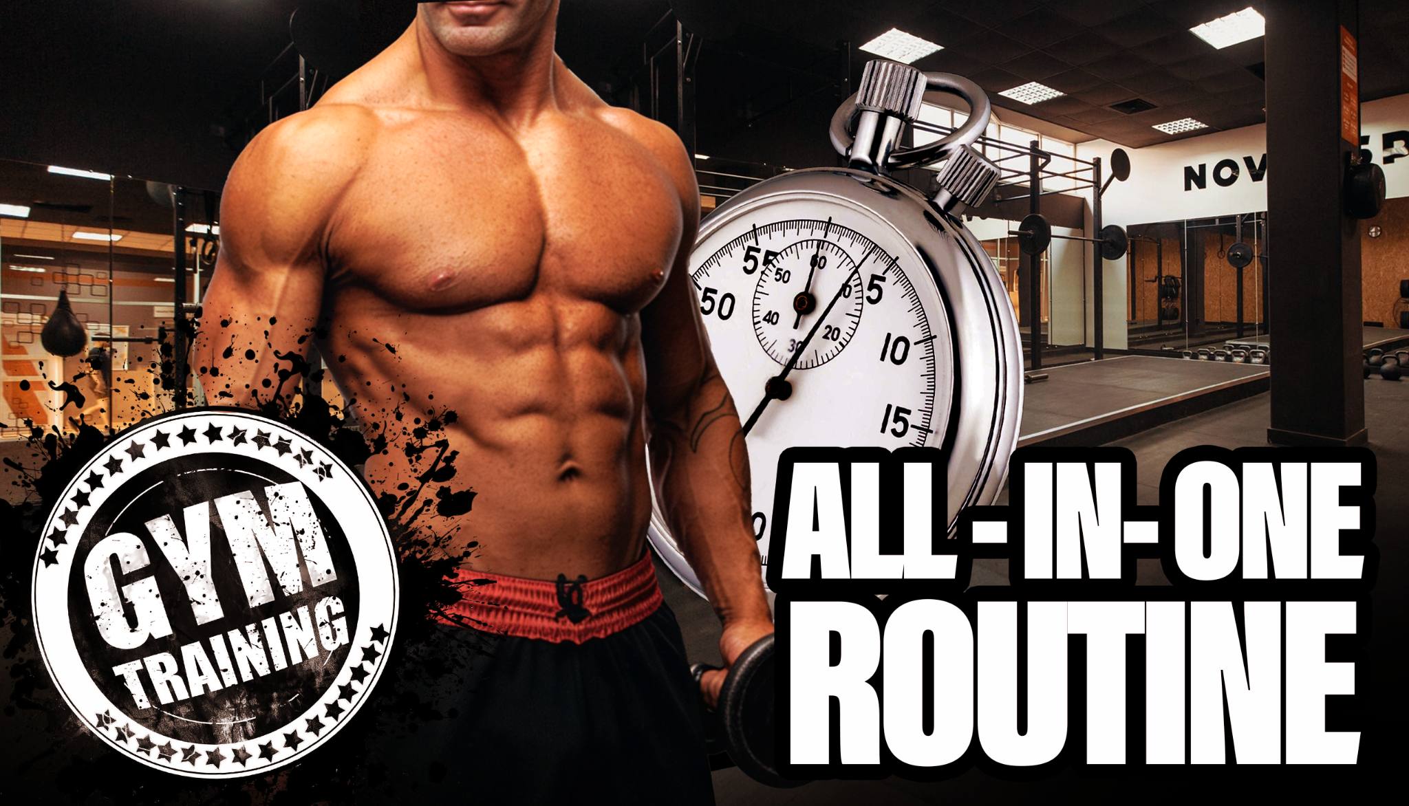 YouTube thumbnail example of an all-in-one workout routine