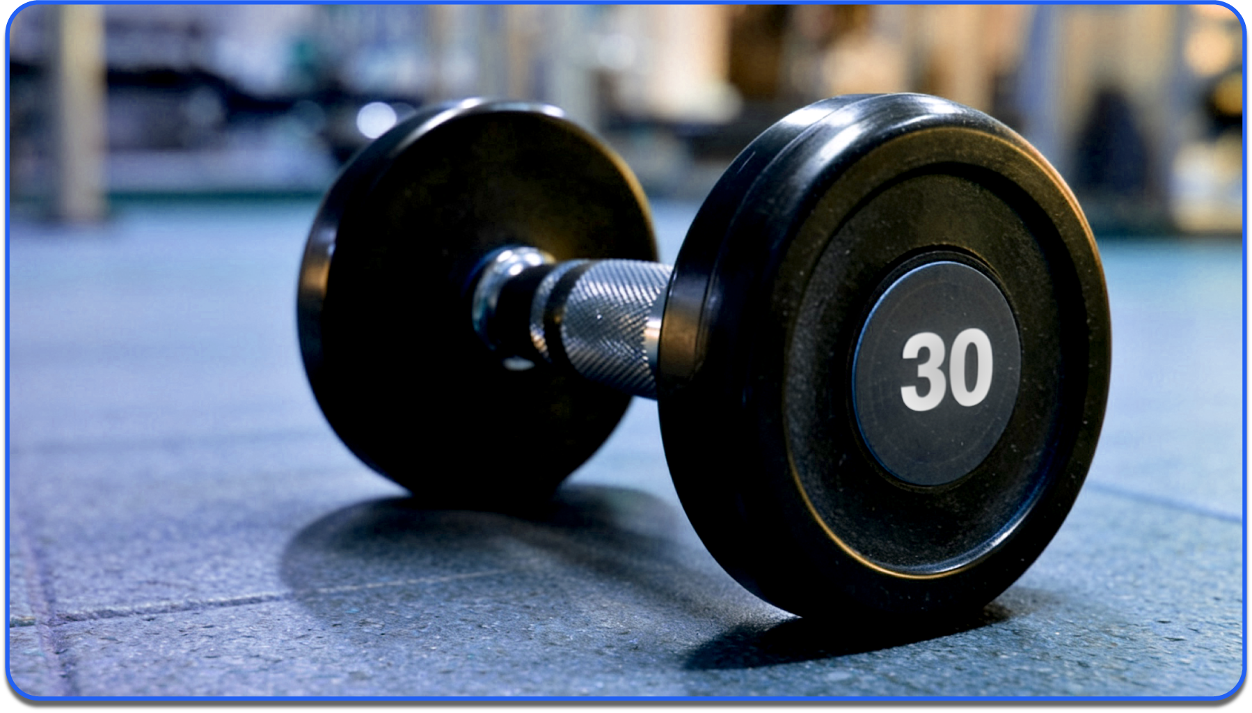 30 pound dumbell on the floor
