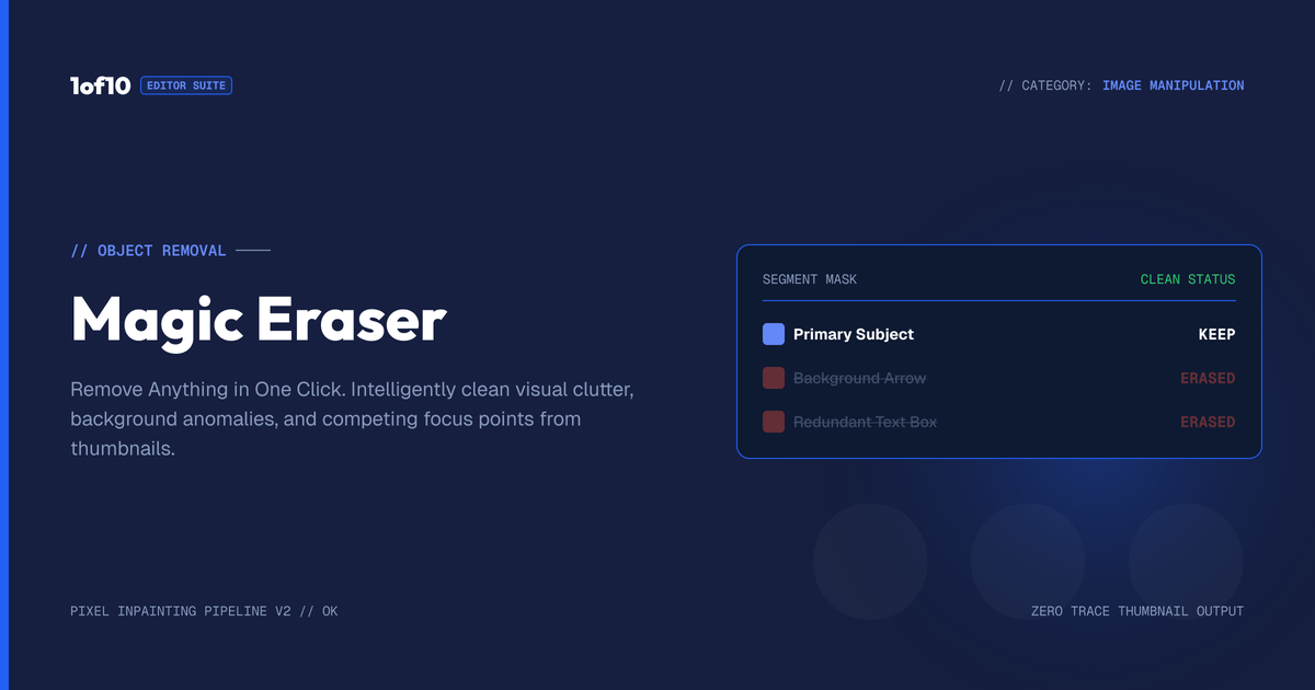 Magic Eraser: Remove Anything in One Click